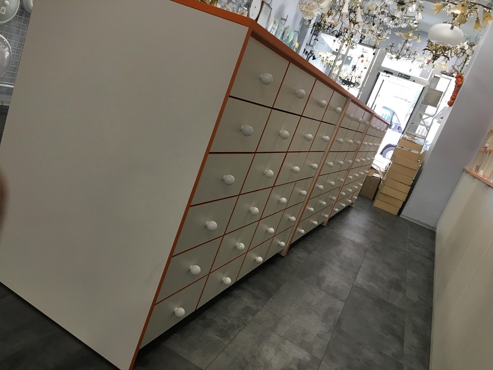 Mostrador para un local comercial